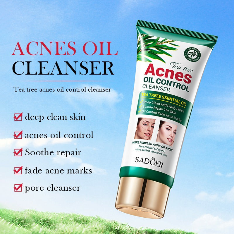 SADOER TEA TREE ACNE OIL CONTROL FACIAL CLEANSER 100G